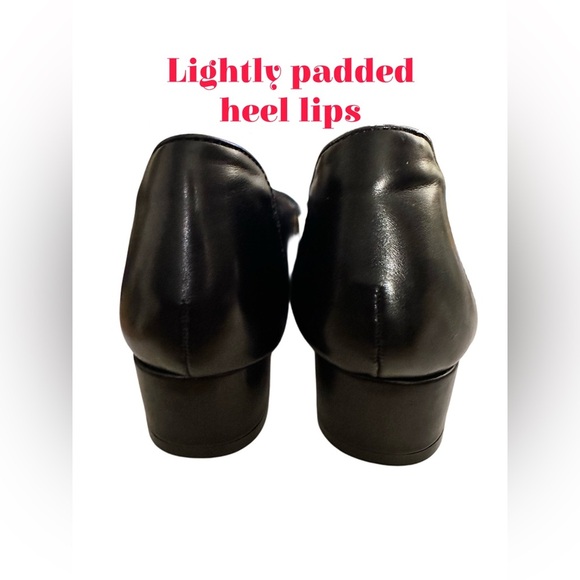 New Women's Pumps Low Chunky Block Closed Toe Heels Comfortable Short Heels - Picture 8 of 8